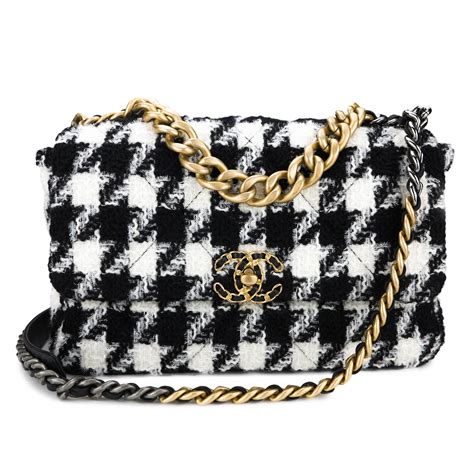 chanel tote bag black white|chanel black bag price.